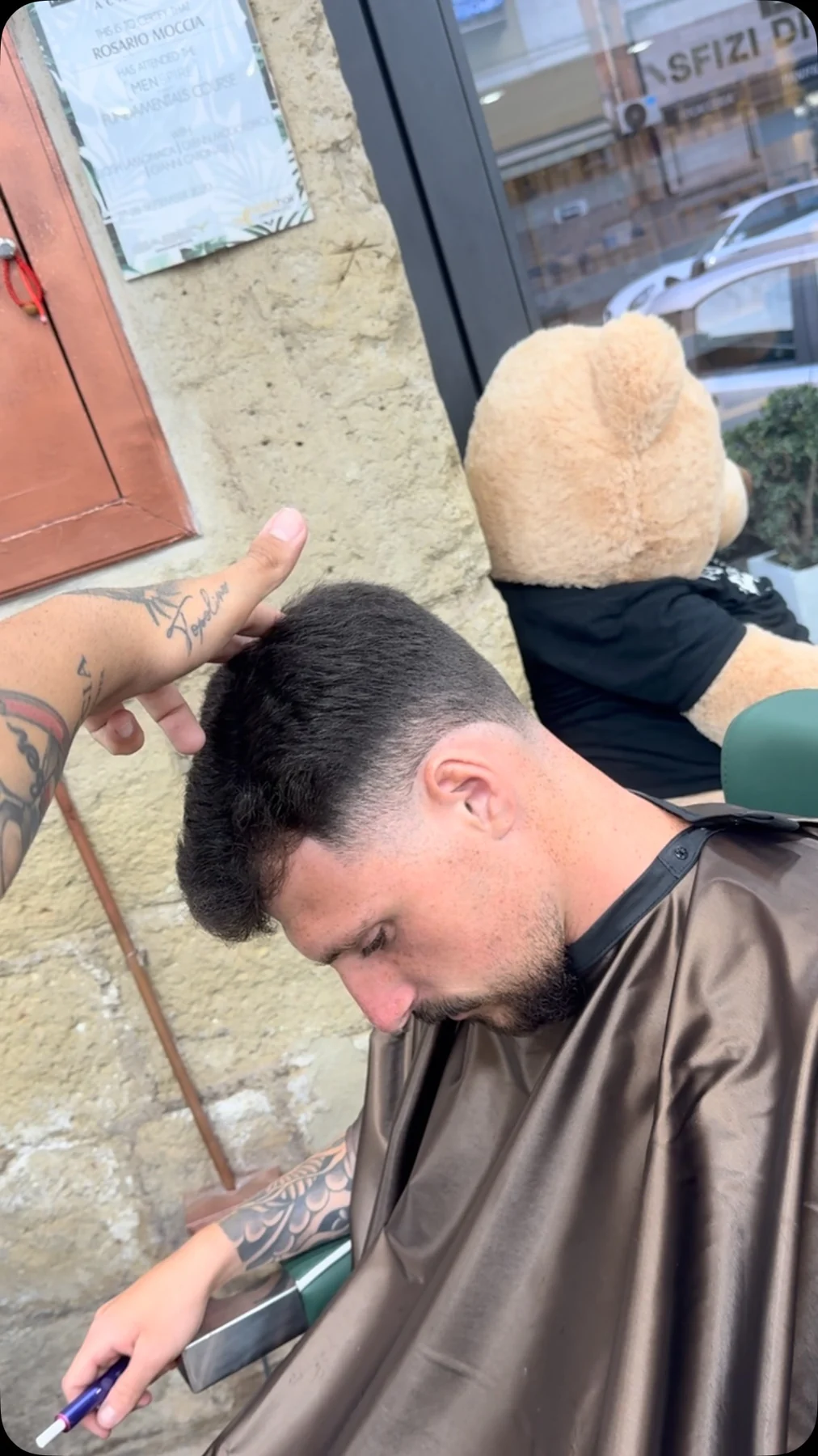 Taper fade e texture realizzati da Moccia Hair Designer
